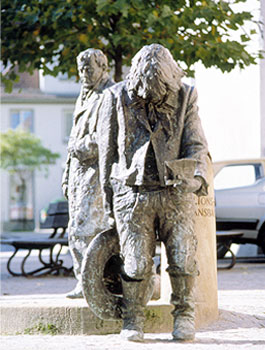  Kaspar Hauser Denkmal in Ansbach